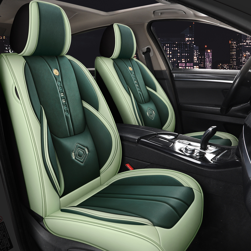 Leather Car Seat Covers Full Set Universal - Кожаные чехлы на сиденья автомобиля для