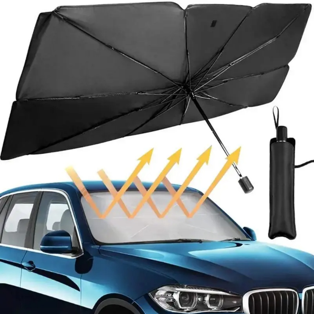 Солнцезащитный зонт для лобово – обзор и цена Car Sunshade Windshield Umbrella Foldable
