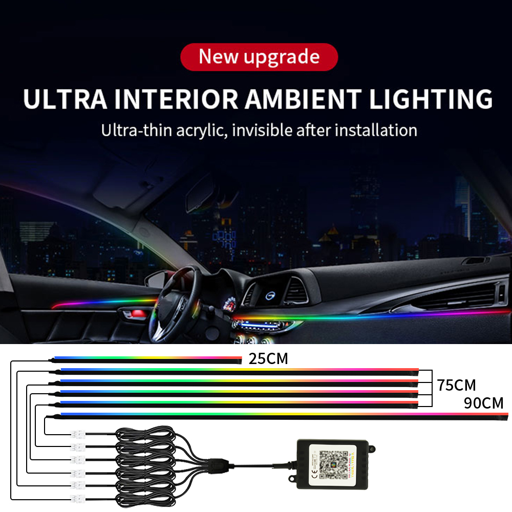 Интерьер автомобиля Симфония С – обзор и цена Led Ambient Interior Car Lights App Control