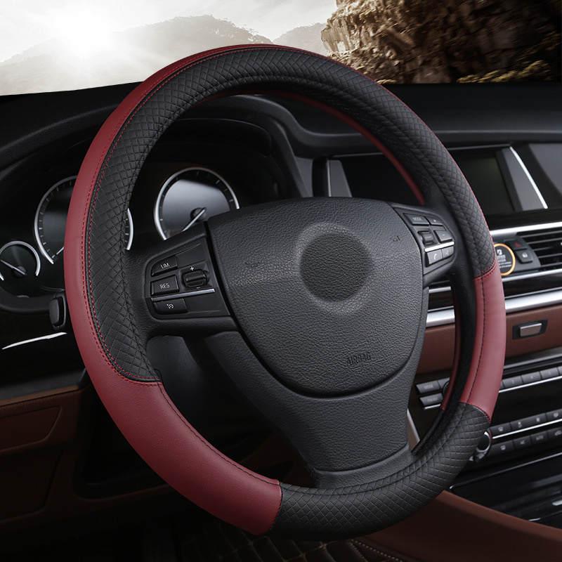 Кожаный автомобильный чехол на – обзор и цена Car Steering Wheel Cover Anti Slip Breathable