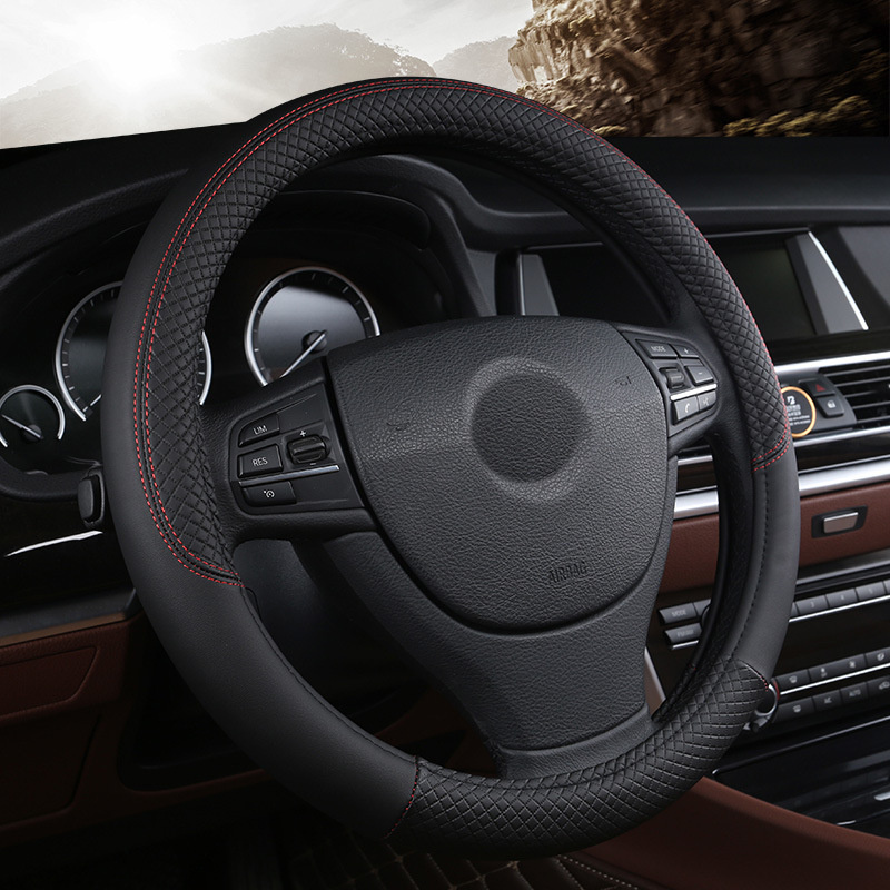 Кожаный автомобильный чехол на – обзор и цена Car Steering Wheel Cover Anti Slip Breathable