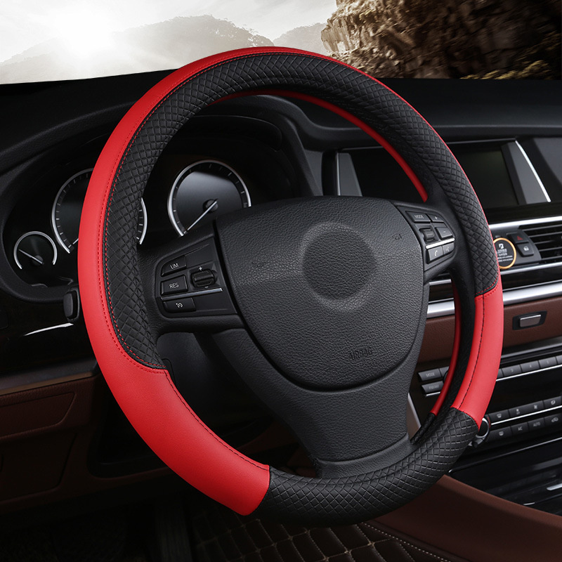 Кожаный автомобильный чехол на – обзор и цена Car Steering Wheel Cover Anti Slip Breathable