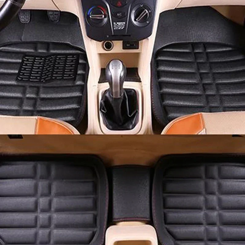 5 шт., легко чистящиеся водоне – обзор и цена Car Floor Mats Universal Waterproof Leather