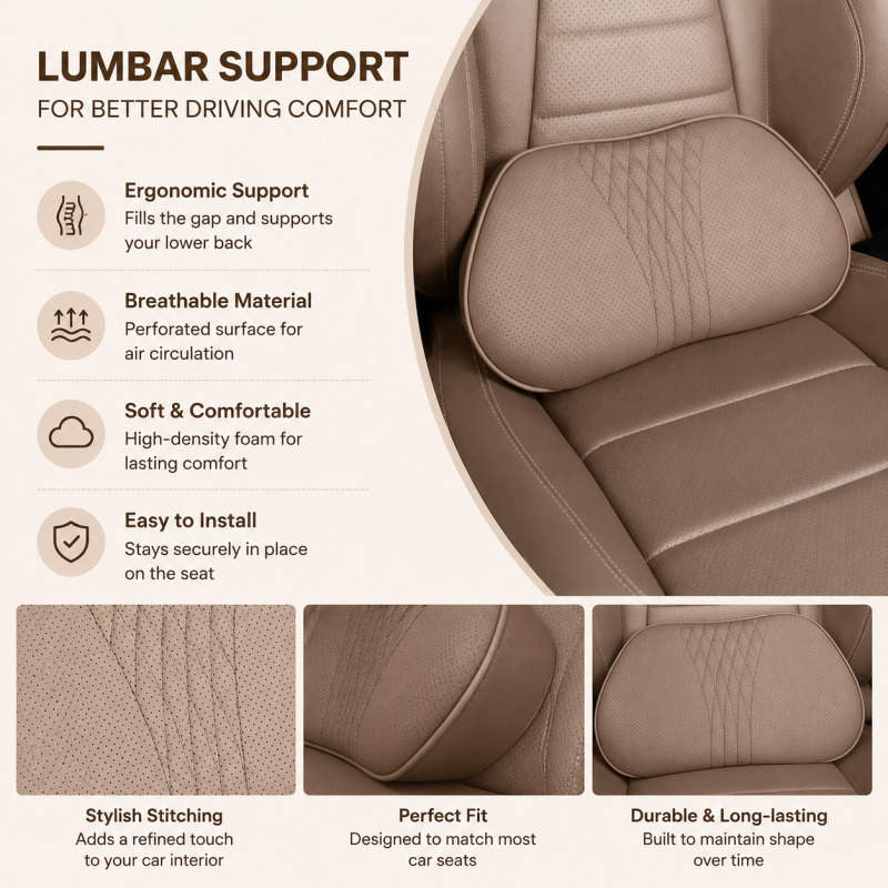 Подушка для шеи в автомобильны – обзор и цена Memory Foam Car Neck Pillow Lumbar Support