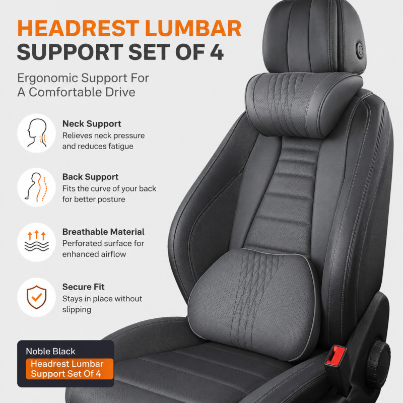 Подушка для шеи в автомобильны – обзор и цена Memory Foam Car Neck Pillow Lumbar Support