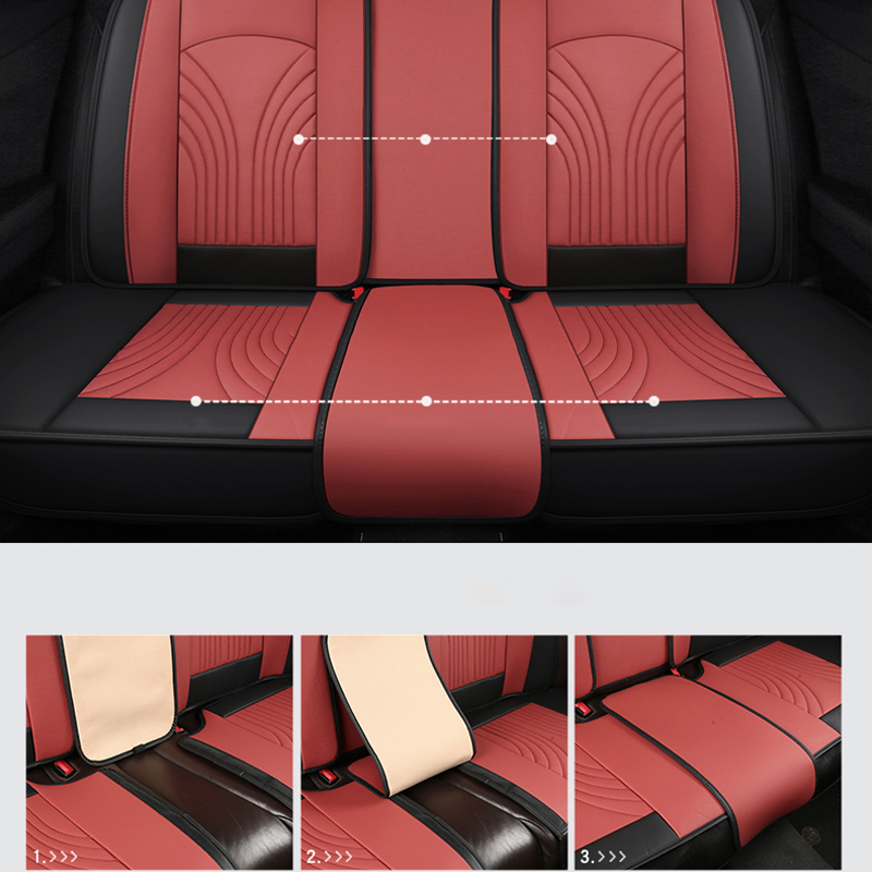 Чехол для автомобильного сиден – обзор и цена Leather Car Seat Covers Full Set Universal