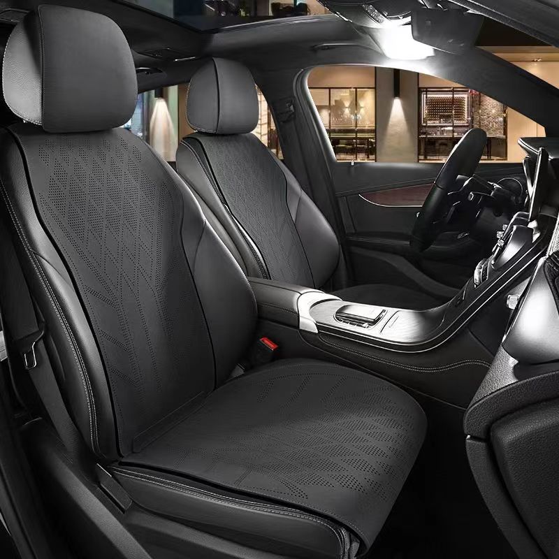 Замшевый кожаный чехол на авто – обзор и цена Leather Car Seat Covers Full Set Universal