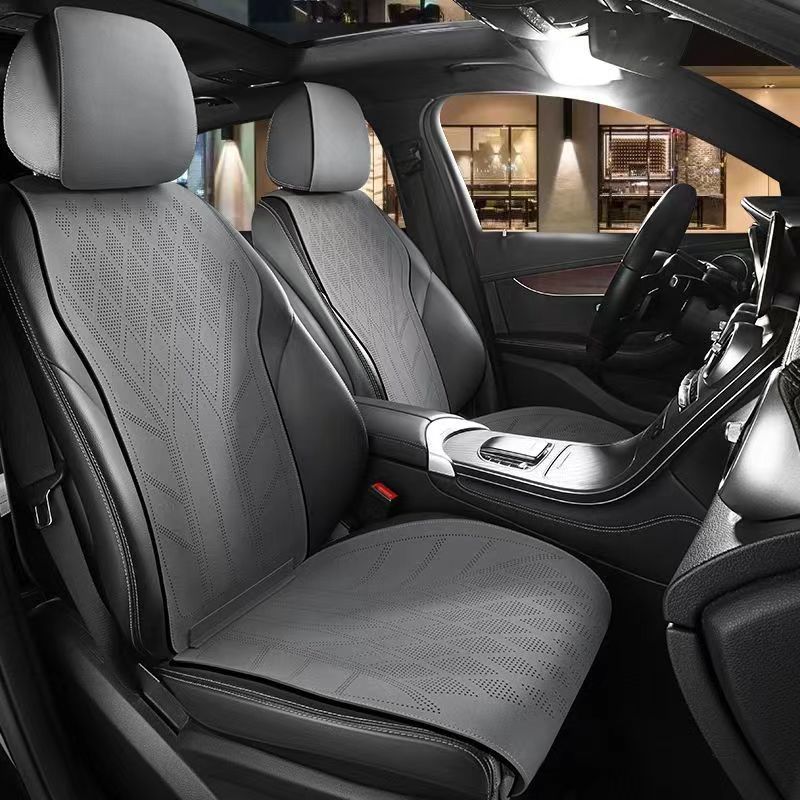 Замшевый кожаный чехол на авто – обзор и цена Leather Car Seat Covers Full Set Universal