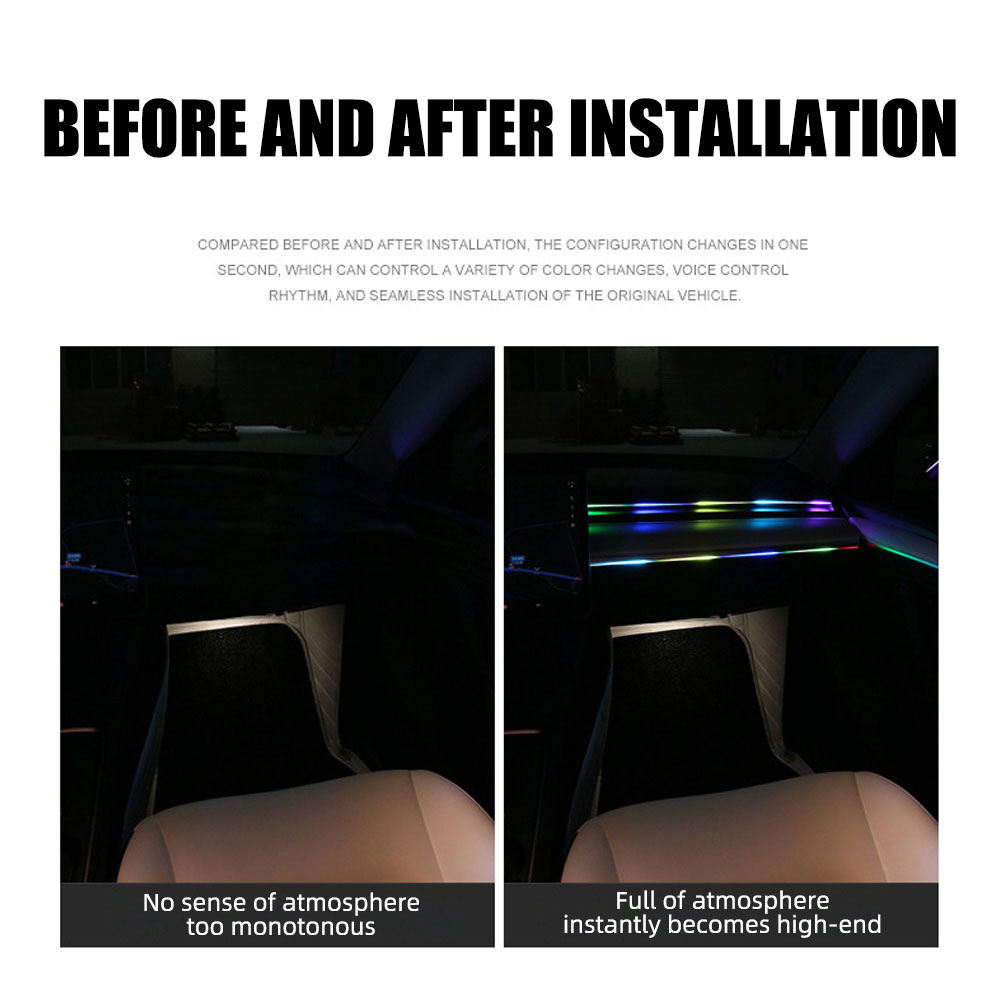 Универсальное автомобильное ок – обзор и цена Led Ambient Interior Car Lights App Control