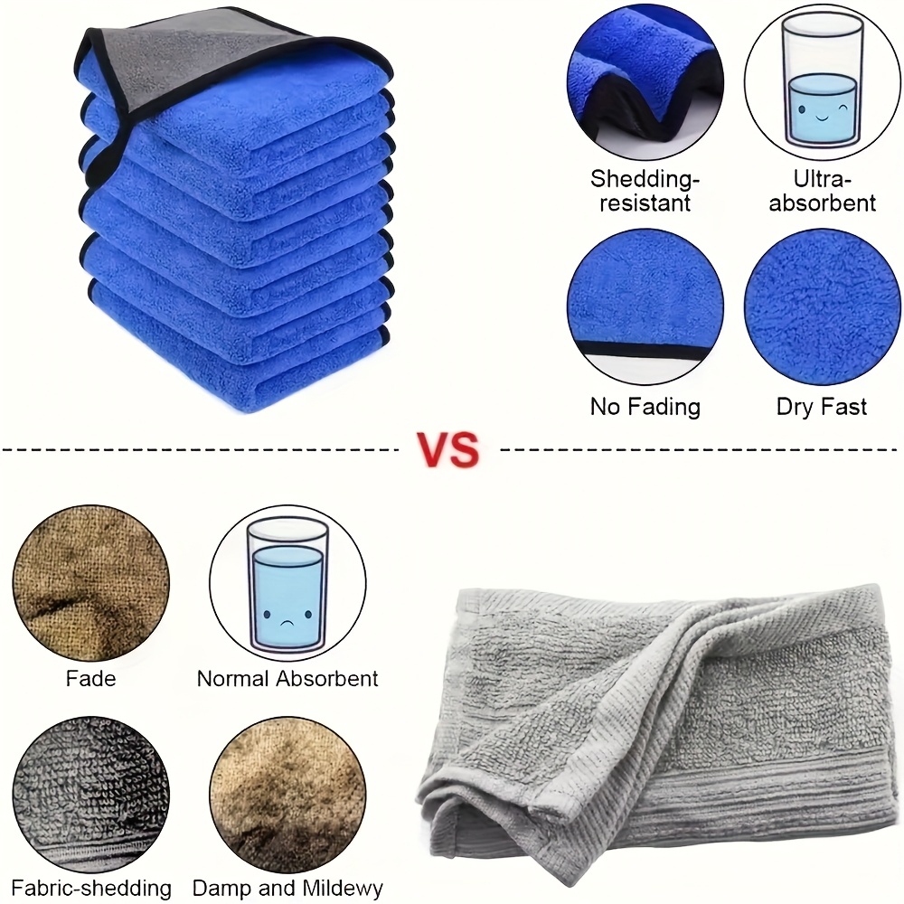1-10 шт. микрофибровых полотен – обзор и цена Microfiber Car Drying Towel Super Absorbent