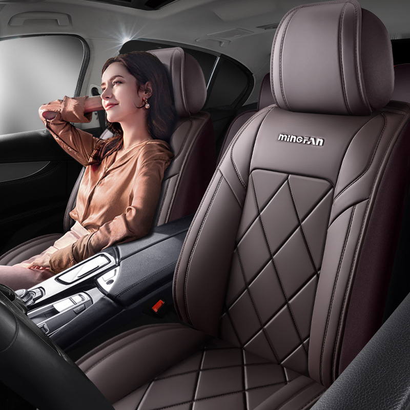 Универсальные удобные кожаные  – обзор и цена Leather Car Seat Covers Full Set Universal