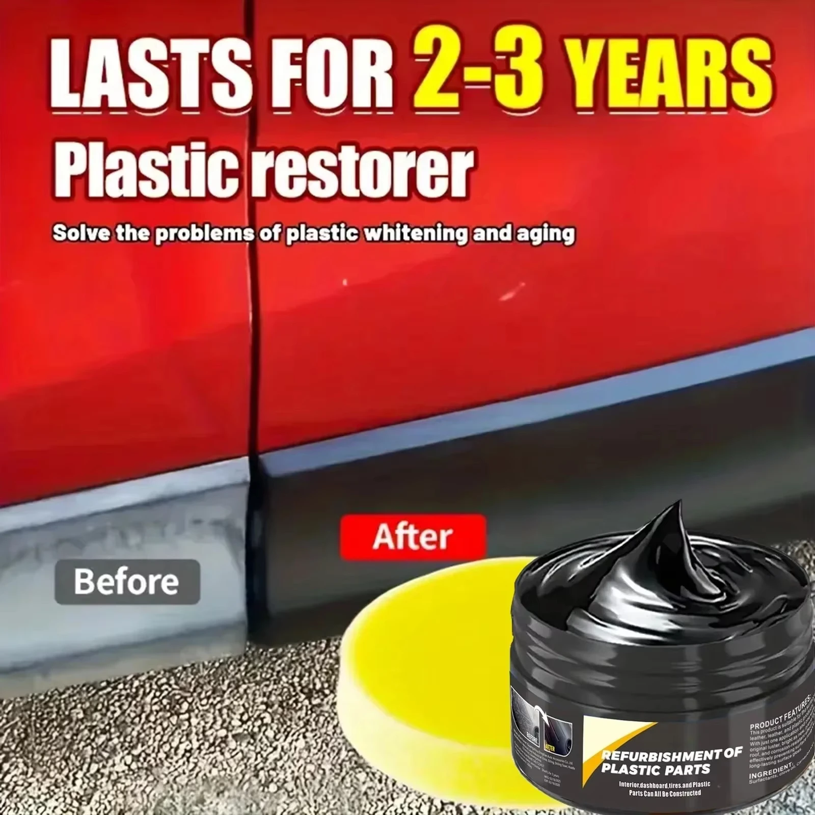 B1257 Пластиковая кожаная паст – обзор и цена Car Scratch Repair Polishing Wax Paste